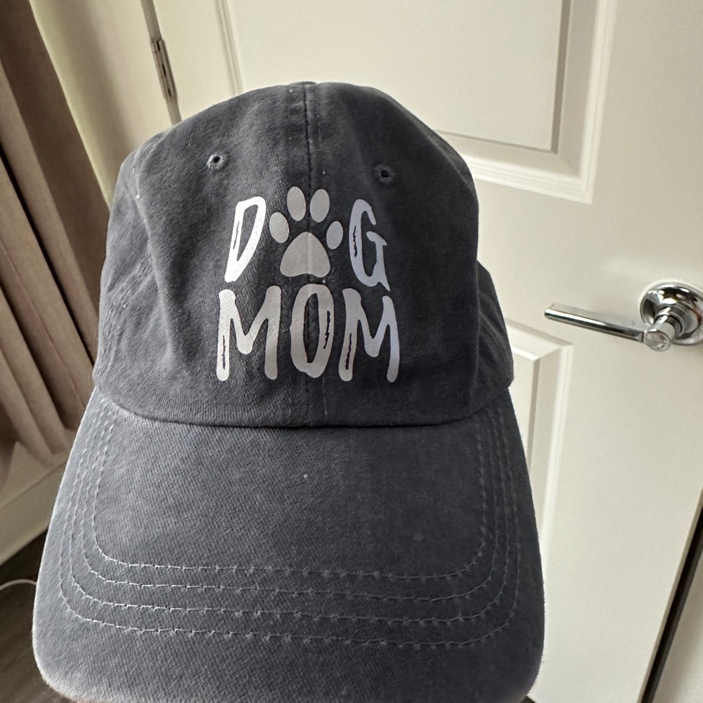 Charcoal 'Dog Mom' Cap